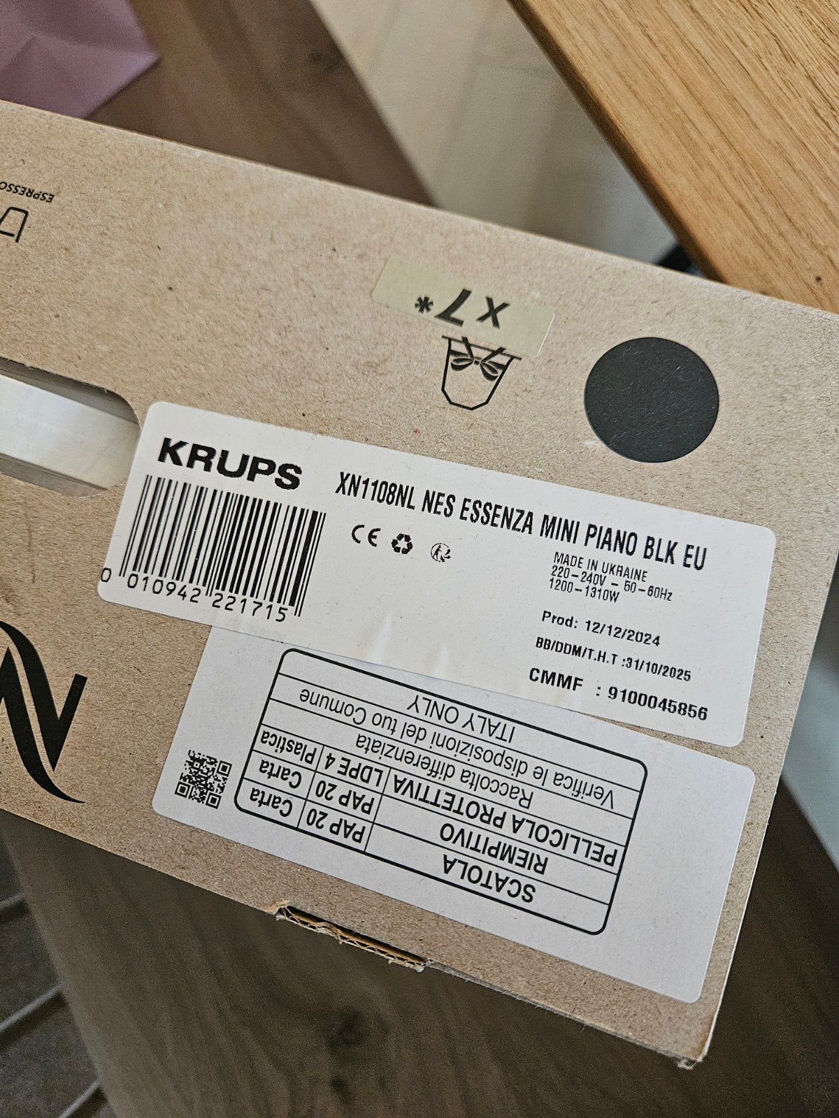 Foto 4 van Nieuwe Nespresso Essenza Mini (Krups) - Ongeopend in doos