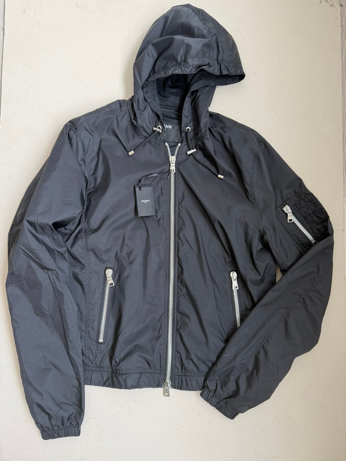 Balmain Paris Hooded Jacket, Ophalen of Verzenden, Nieuw, Maat 48/50 (M), Zwart
