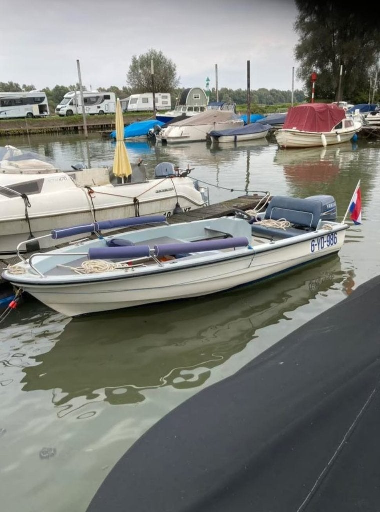 Placome consoleboot met 25 PK Yamaha +kantelbare wegtrailer, Watersport en Boten, Vis- en Consoleboten, Ophalen, Gebruikt, 10 tot 30 pk