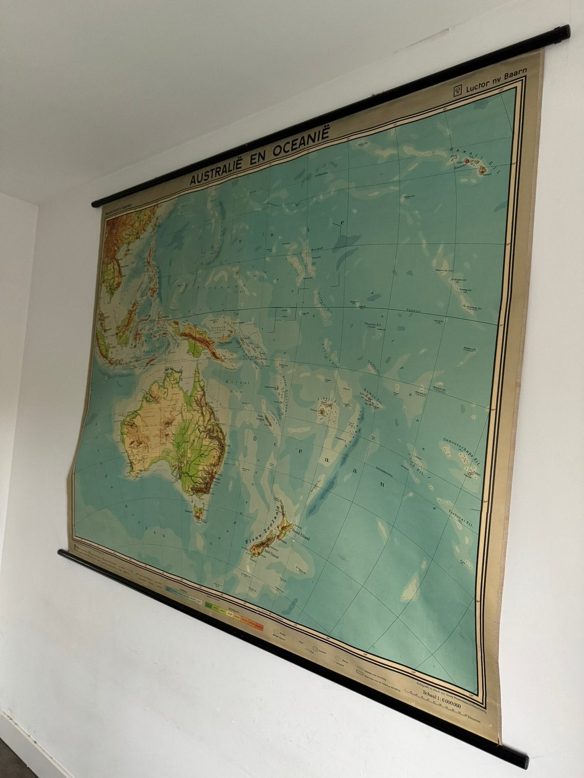 Westermann Schoolkaart kaart Australië Oceanië Landkaart, Ophalen, Aardrijkskunde