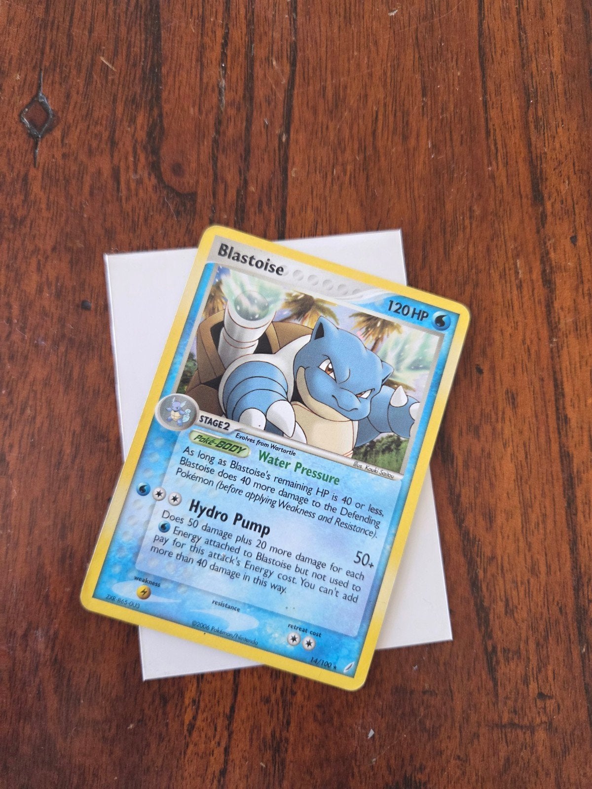 Blastoise 14/100 Holo, Ophalen of Verzenden, Gebruikt