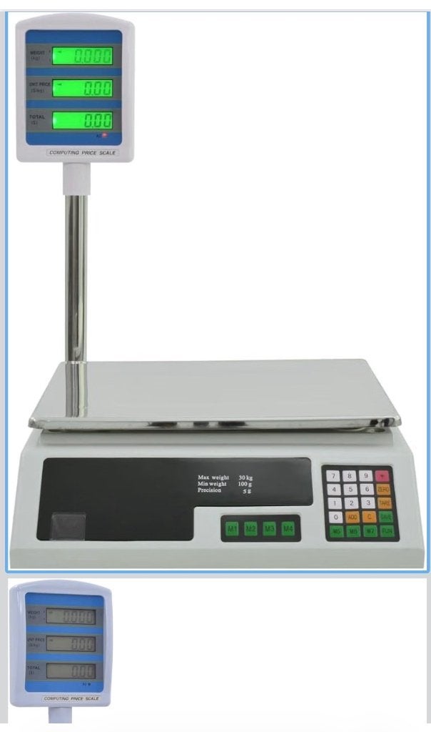 Nieuwe digitale weegschaal tot 30 kg, Witgoed en Apparatuur, Winkelweegschaal, 1 tot 500 gram, Verzenden, Nieuw