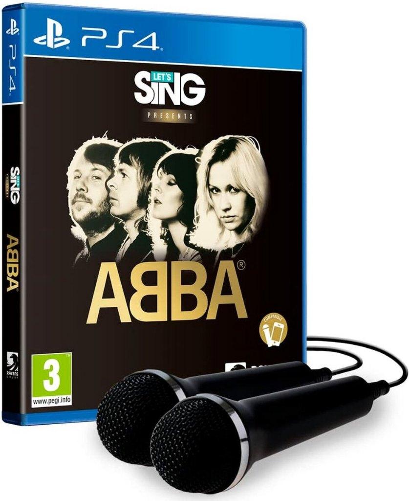 Ravenscourt Let's Sing Abba + 2 microfoons - PS4, Ophalen, Muziek, Nieuw, 3 spelers of meer
