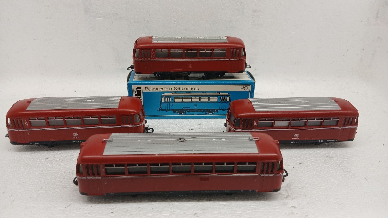 Marklin H0 - 3016/4018 - Railbus met drie Bijwagens, Hobby en Vrije tijd, Modeltreinen | H0, Wisselstroom, Ophalen of Verzenden