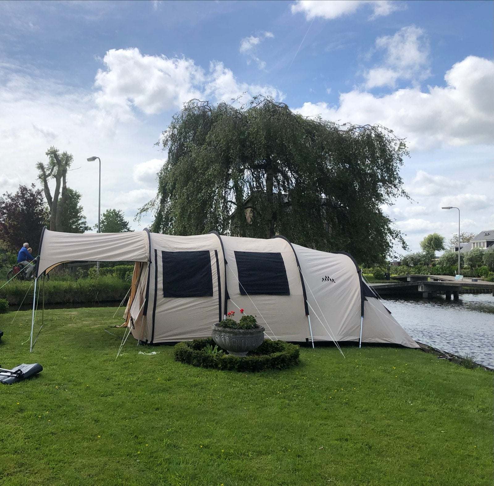 Obelink Porte Ercole tunneltent voor 4 pers, Ophalen, Gebruikt, Tot en met 4