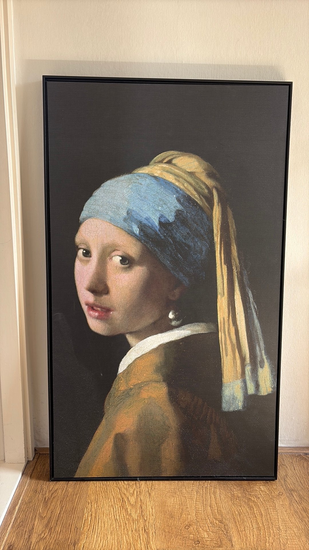 Schilderij canvas. Meisje met de parel, Huis en Inrichting, Ophalen, Zo goed als nieuw, Schilderij