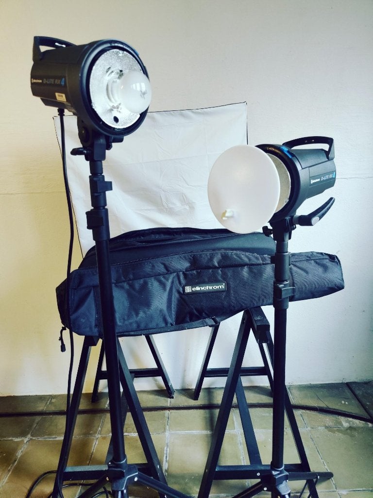 Elinchrom D-LITE RX 4 Flits Set (+ softbox & Skyport), Verzenden, Zo goed als nieuw, Elinchrom, Lamp of Flitsset