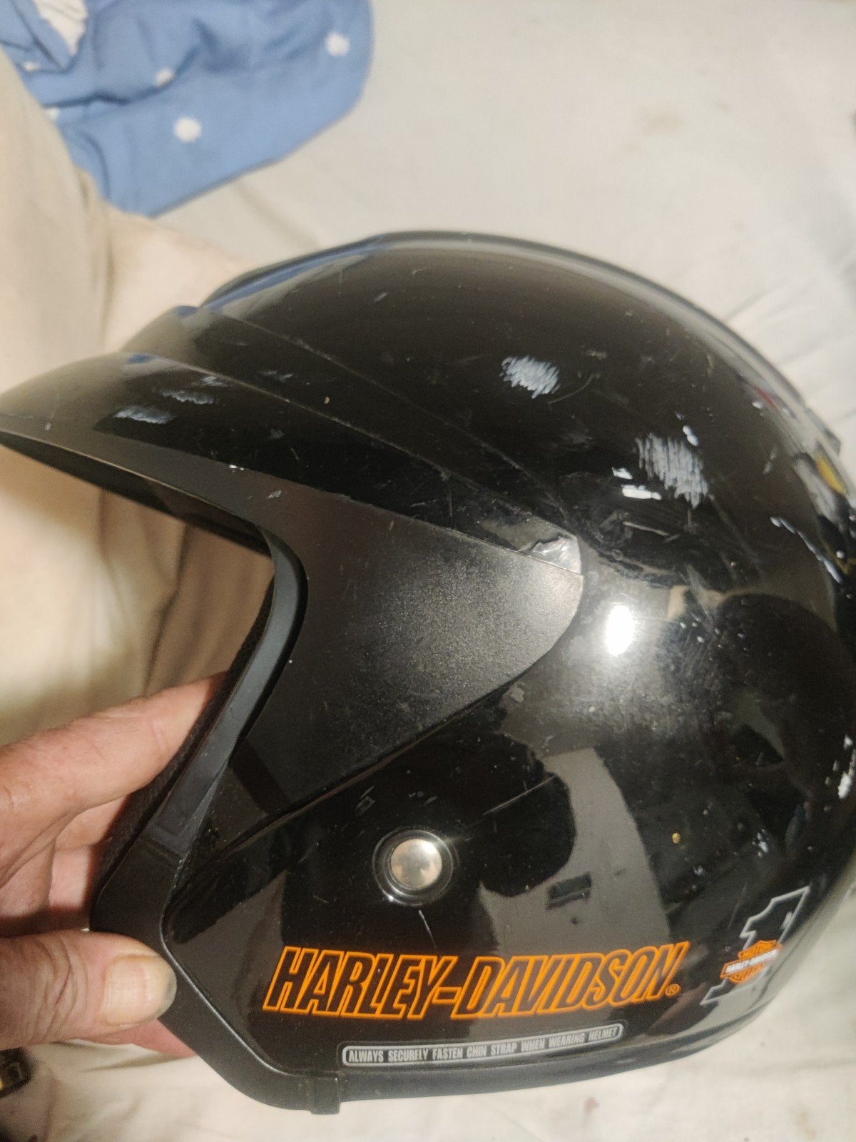 Harley-Davidson Jethelm - Zwart, Maat L, Motoren, Kleding | Motorhelmen, Ophalen of Verzenden