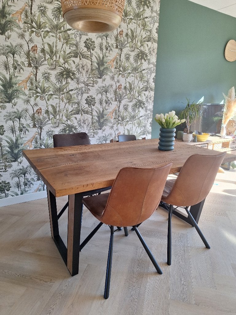 Eettafel XOOON, Huis en Inrichting, Ophalen, Gebruikt, 100 tot 150 cm, Eikenhout