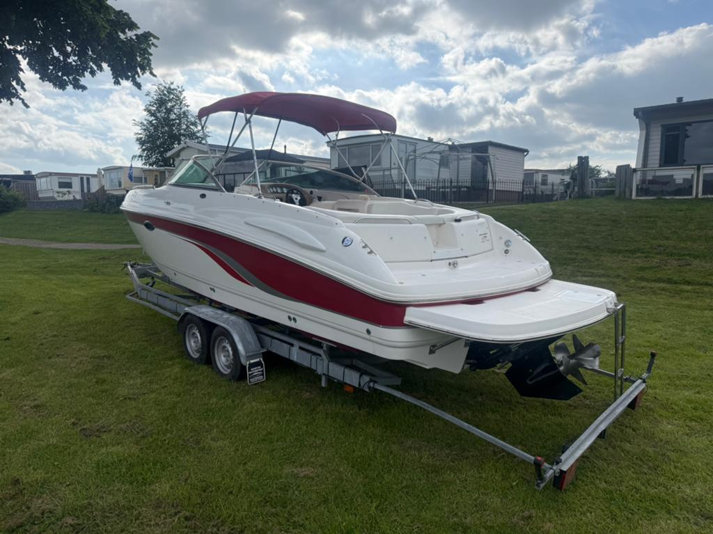 Chaparral 260 SSI V8 Speedboot bowrider incl Vlemmix trailer, Watersport en Boten, Speedboten, Ophalen, Overige merken, Gebruikt