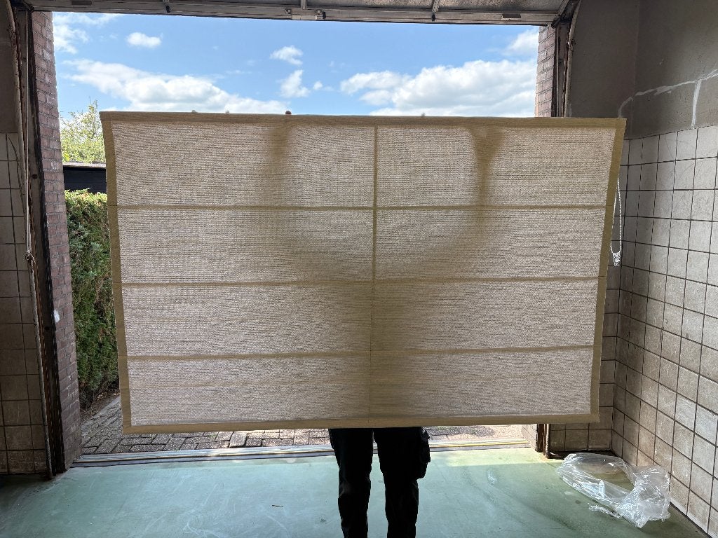 3x raambekleding van de karwei, nieuw in de doos., Ophalen, Beige, Karwei, Nieuw
