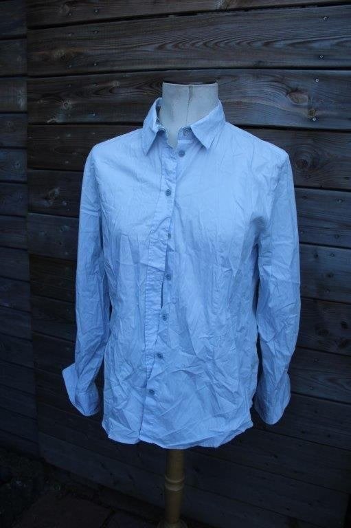 Blouse licht blauw Burberry mt XL Vaste prijs, Blauw, Maat 46/48 (XL) of groter, Ophalen of Verzenden, Zo goed als nieuw