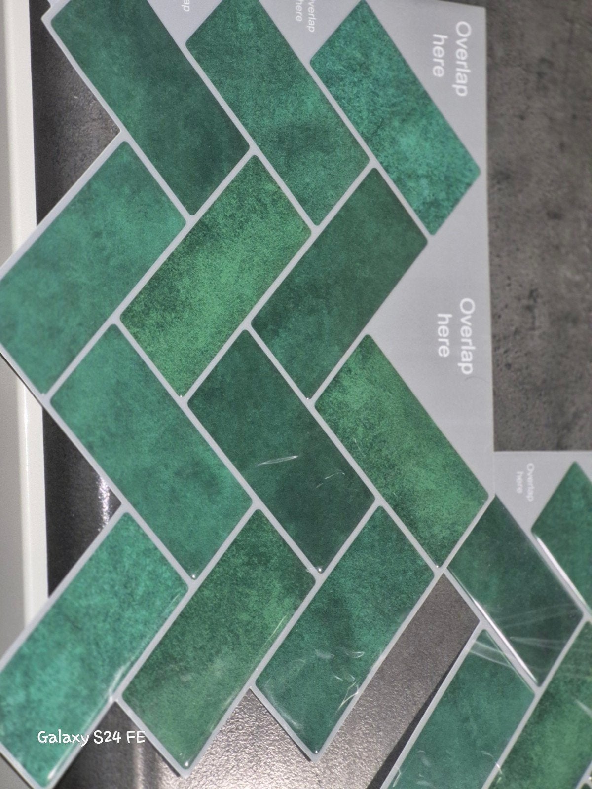 Zelfklevende tegels - 10 pakken (40 stuks), Nieuw, Minder dan 5 m², Wandtegels, Keramiek