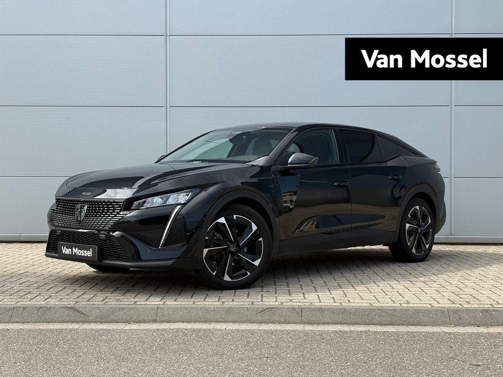 Peugeot 408 1.2 Hybrid 145 e-DCS6 Allure | Camera | Dodehoek, Auto's, Peugeot, Gebruikt, Euro 6, 1199 cc, Zwart