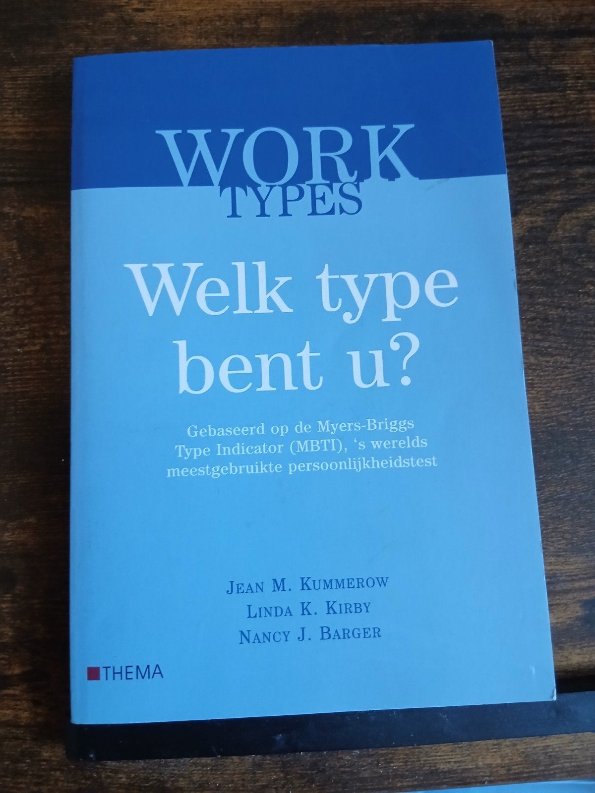 Work Types: Welk type bent u? (MBTI), Zo goed als nieuw, Gamma, HBO, Jean M. Kummerow, Linda K. Kirby, Nancy J. Barger