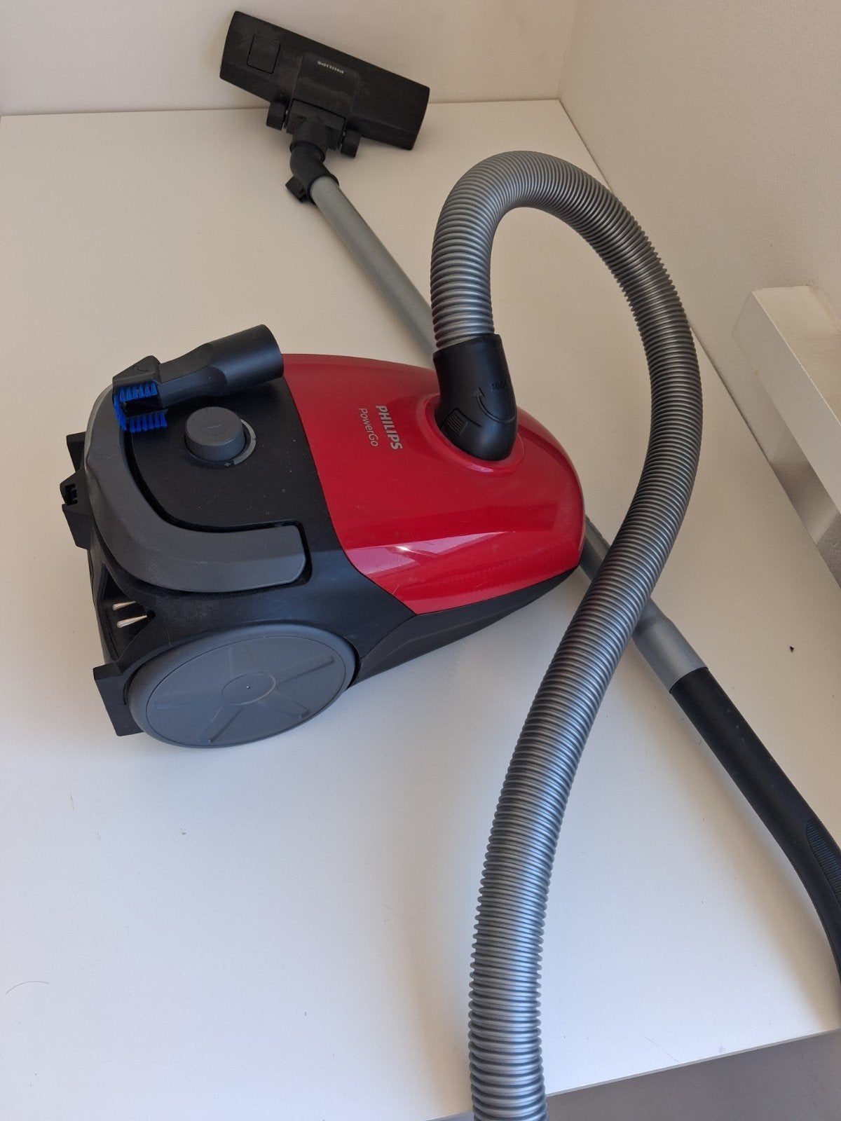 Philips PowerGo Sledestofzuiger - Compact en Krachtig, Gebruikt, Philips, Geschikt voor harde vloeren, Sledestofzuiger