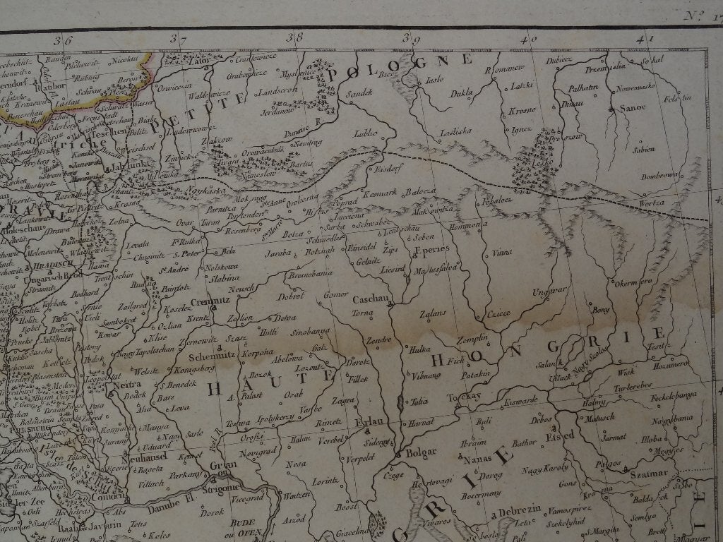Gravure plattegrond hertogdom Wurttemberg Duitsland 1805, Gelezen, Verzenden, Landkaart, Duitsland