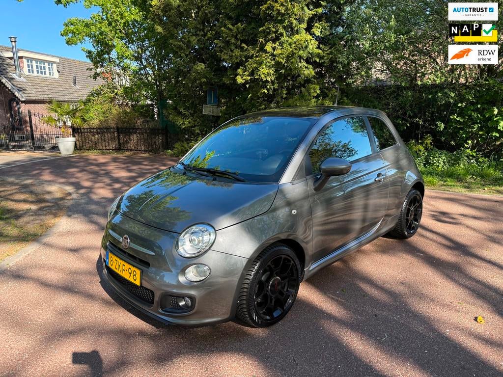 Fiat 500 0.9 TwinAir Turbo 500S / Airco / Leder / NAP / Aux, Auto's, Fiat, Bedrijf, Te koop, ABS, Airbags, Airconditioning, Bluetooth