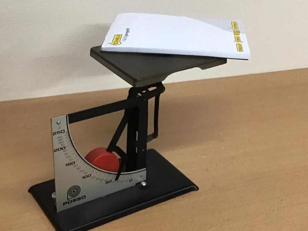 POSSO  Brievenweger  Brievenweegschaal, Ophalen of Verzenden, Gebruikt
