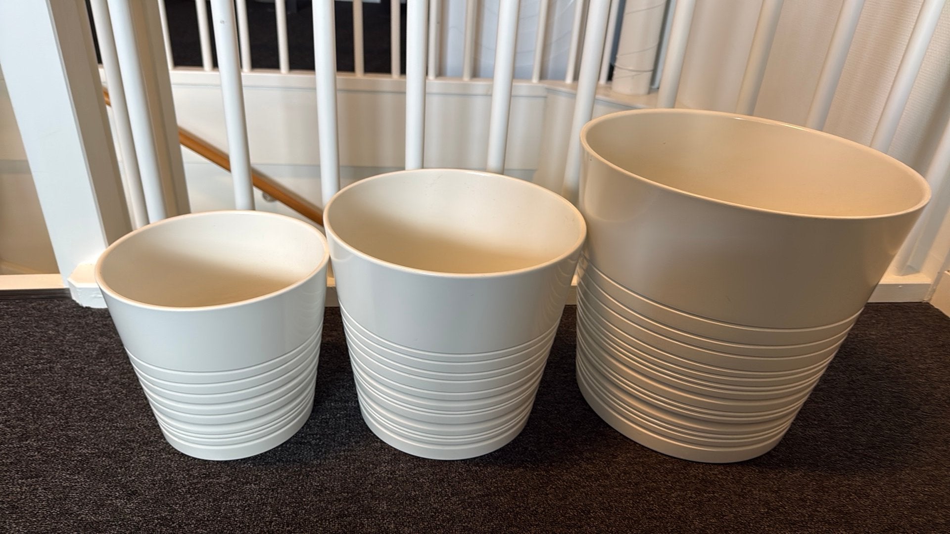 Ikea bloempotten, Ophalen, Overige materialen, Gebruikt, Rond