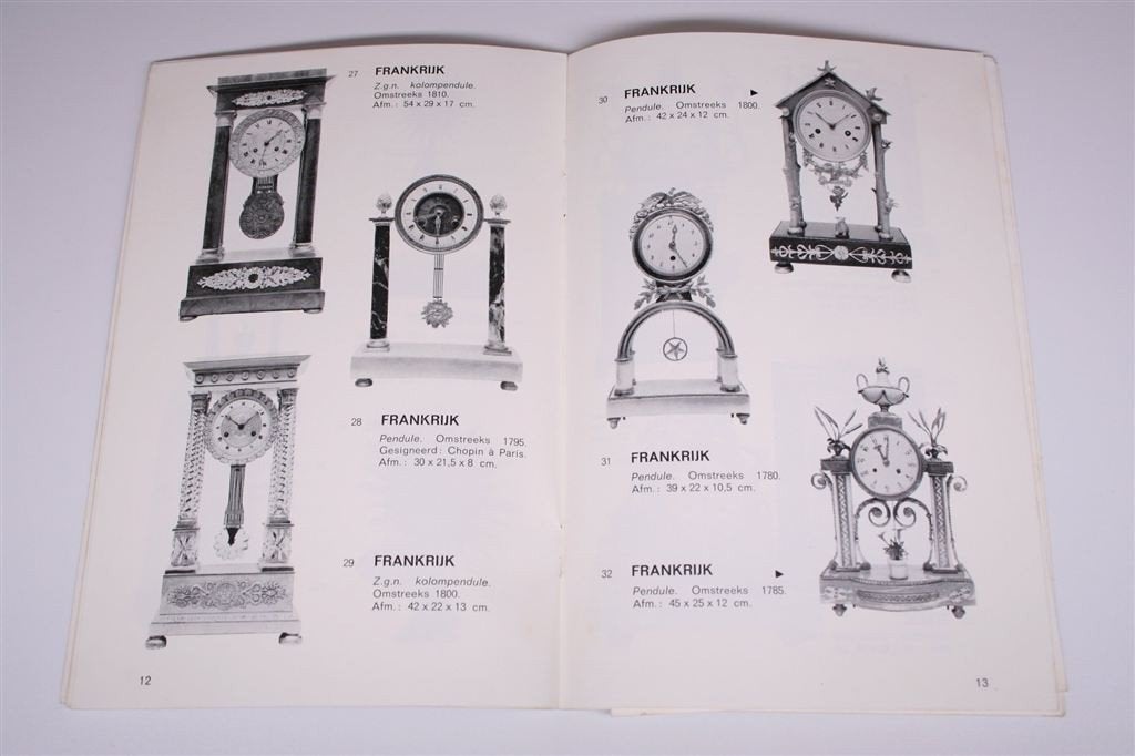 H. Brokke: Specialisten in Antieke Uurwerken [Catalogus 1965, Antiek en Kunst, Antiek | Klokken, Ophalen of Verzenden