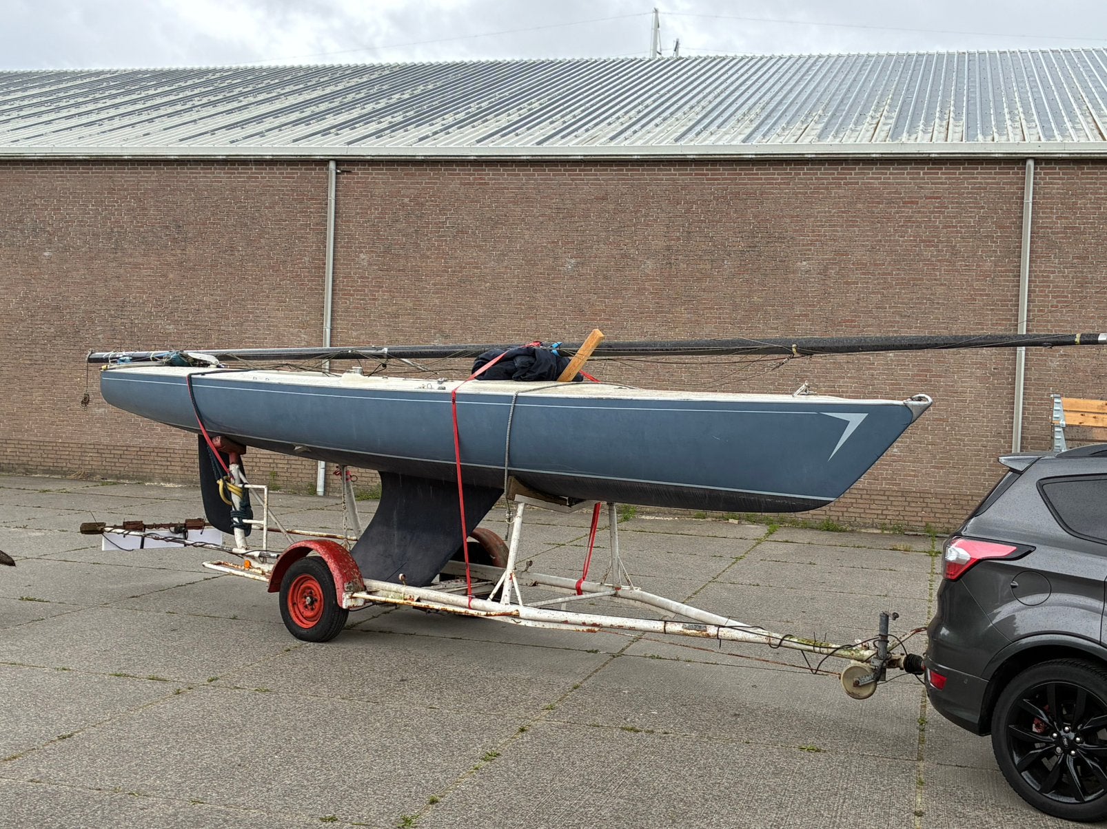 Dyas zeilboot met toebehoren incl. trailer, Ophalen, 6 meter of meer, Gebruikt, 15 tot 30 m²