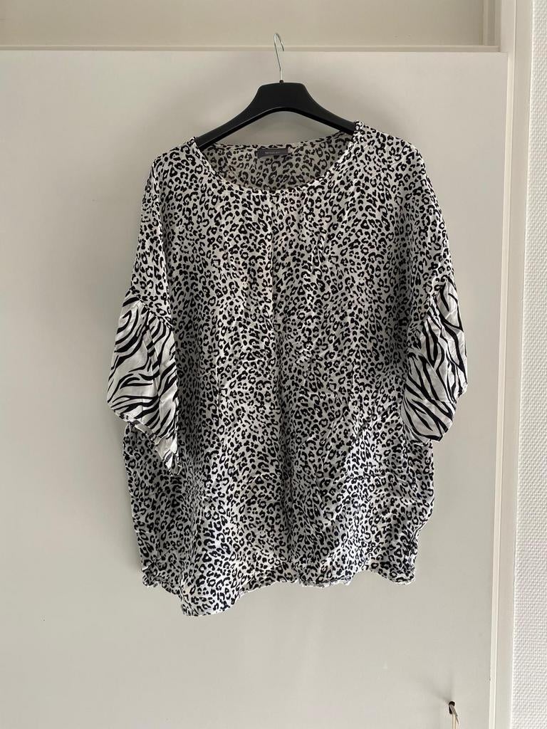 Luchtige zomerse blouse maat 46, Kleding | Dames, Ophalen, Jessica, Wit, Maat 46/48 (XL) of groter