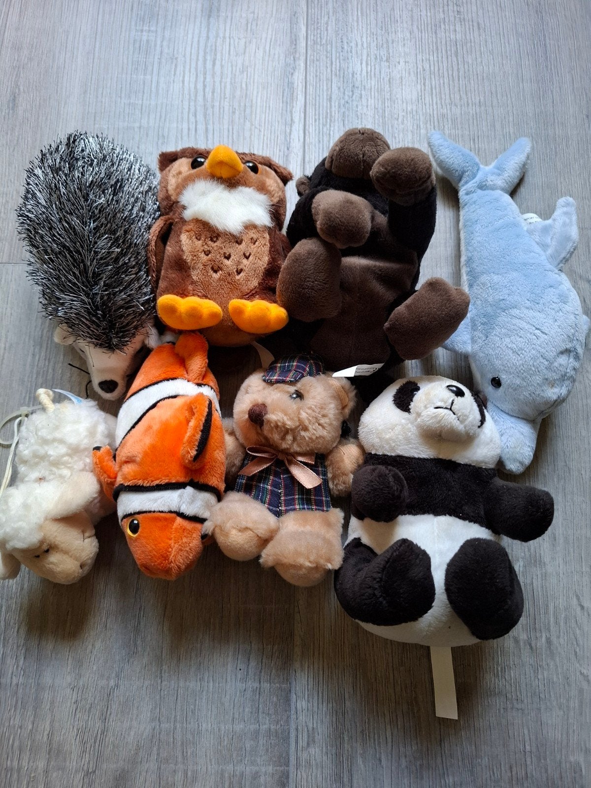 8 Leuke Knuffels, Knuffeldieren, Ophalen of Verzenden, Gebruikt, Meerkleurig, Overige typen