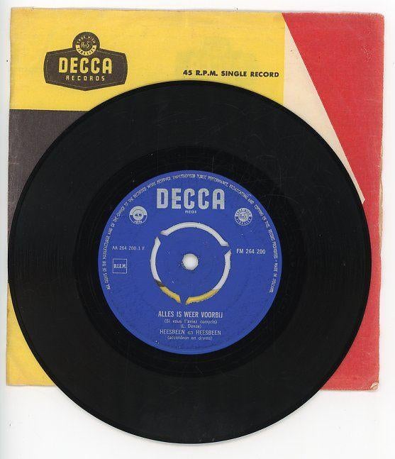 Single van Heesbeen & Heesbeen uit 1958, Ophalen of Verzenden, Gebruikt, 12 inch, Levenslied of Smartlap