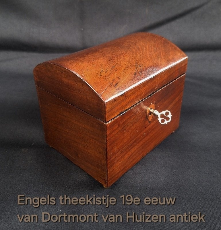 Theekistje Tea caddy 19e eeuw., Ophalen