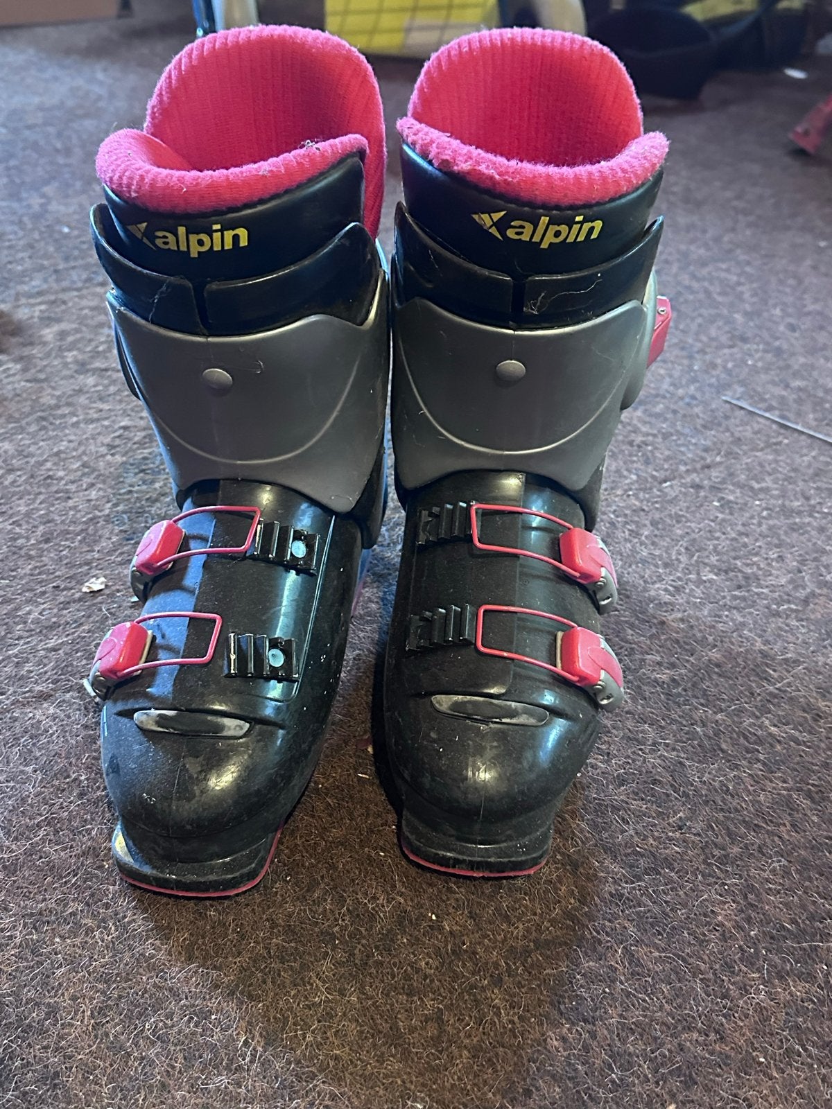 Alpin CB 330 Skischoenen - Zwart/Rood, Gebruikt, Schoenen, Skiën, Ophalen
