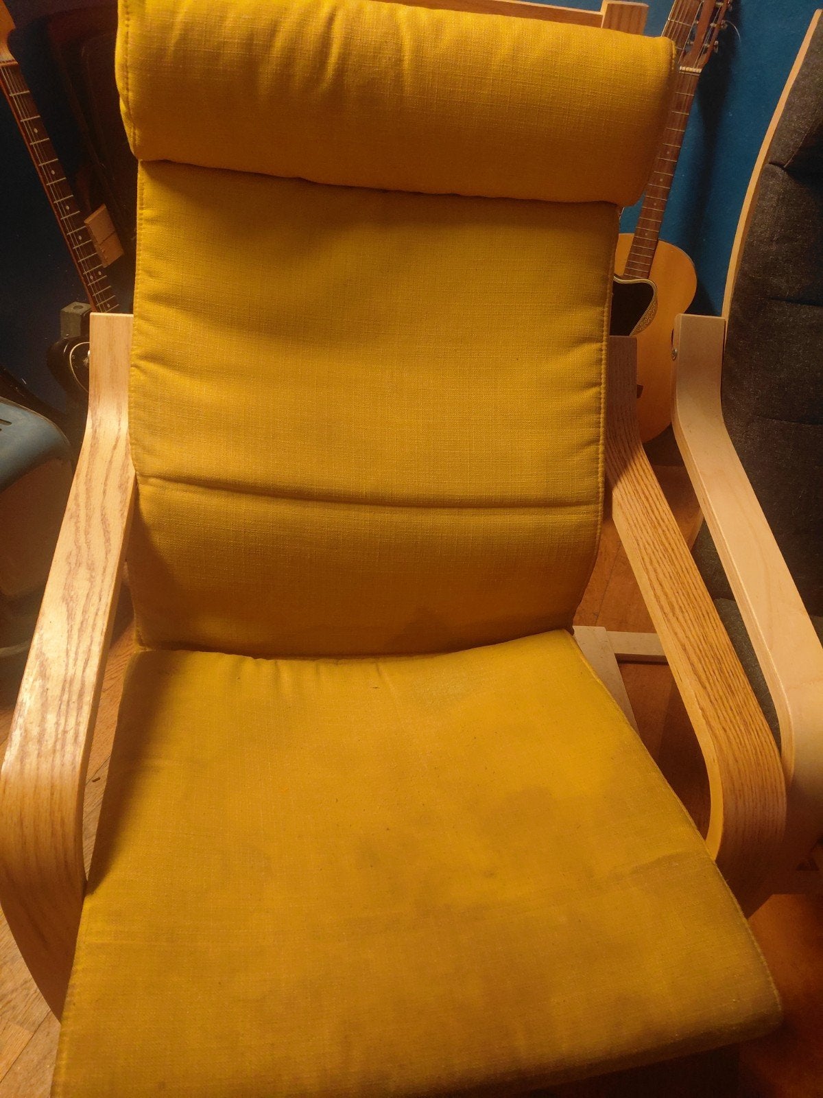IKEA stoelen (2x) met leeslamp, Huis en Inrichting, Ophalen, Hout, Twee, Overige kleuren