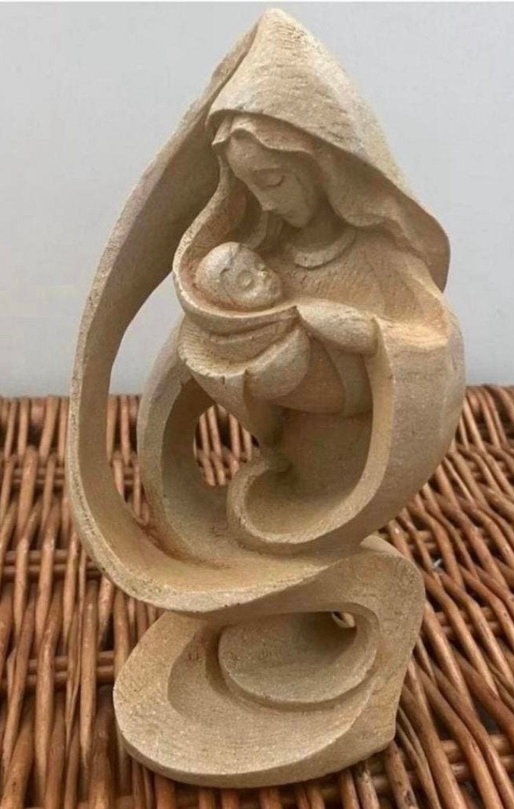MARIA met HAAR ZOON,PRACHTIG GENUMMERD BEELD van COMPOSIET !, Antiek en Kunst, Ophalen of Verzenden