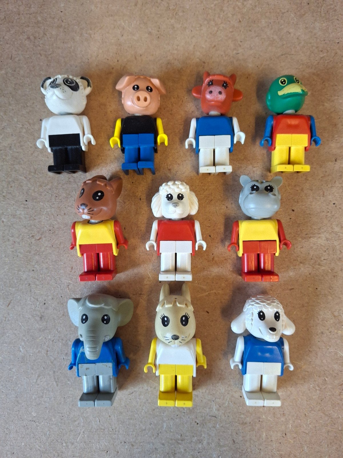 Lego Partij Fabuland poppetjes. Jaren 80, Lego, 33 Bath Road, Slough, UK, Overige thema's, Lego