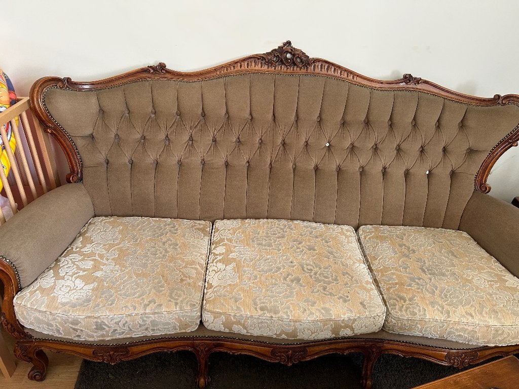 Gratis bank, Huis en Inrichting, Ophalen, Gebruikt, 150 tot 200 cm, Vintage