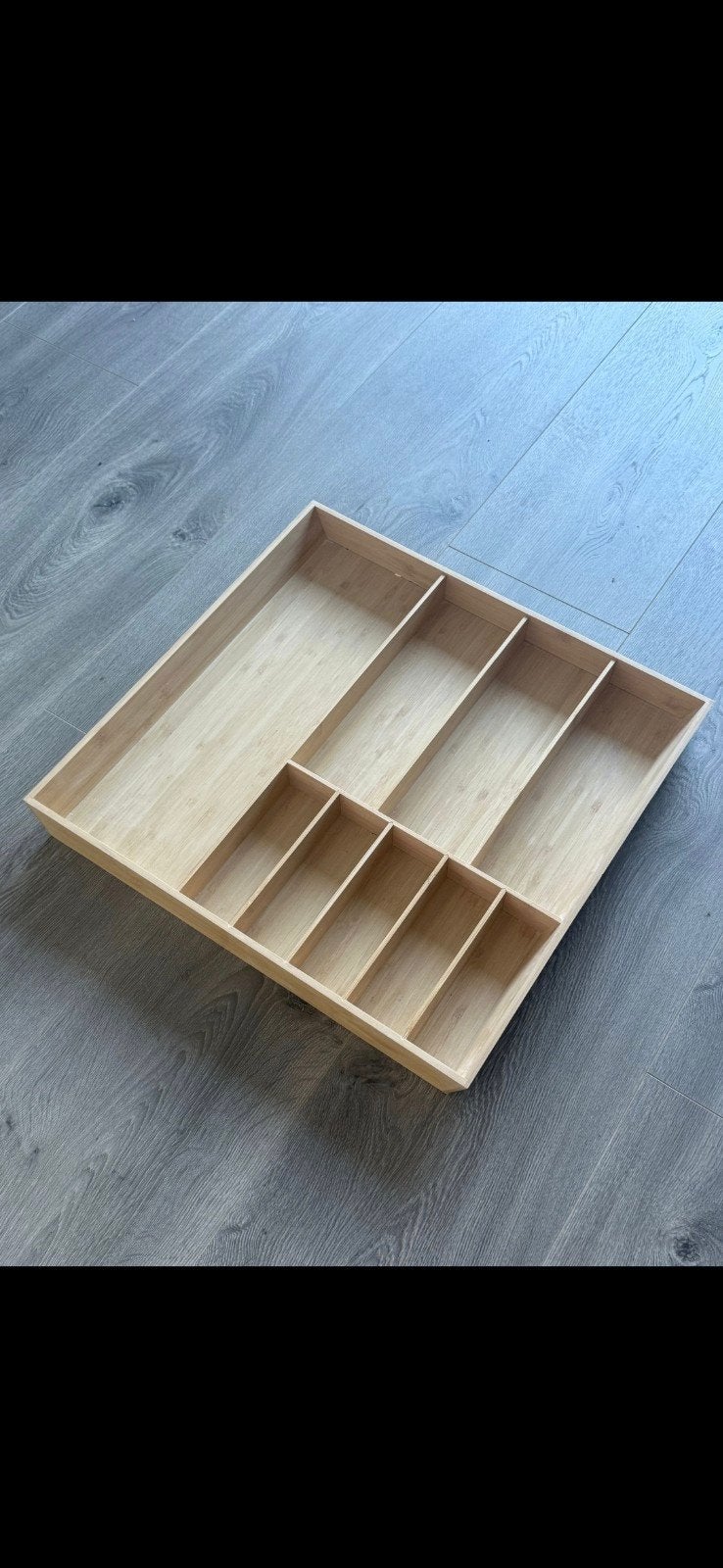 Nette bamboe bestekbak, Ophalen, Zo goed als nieuw