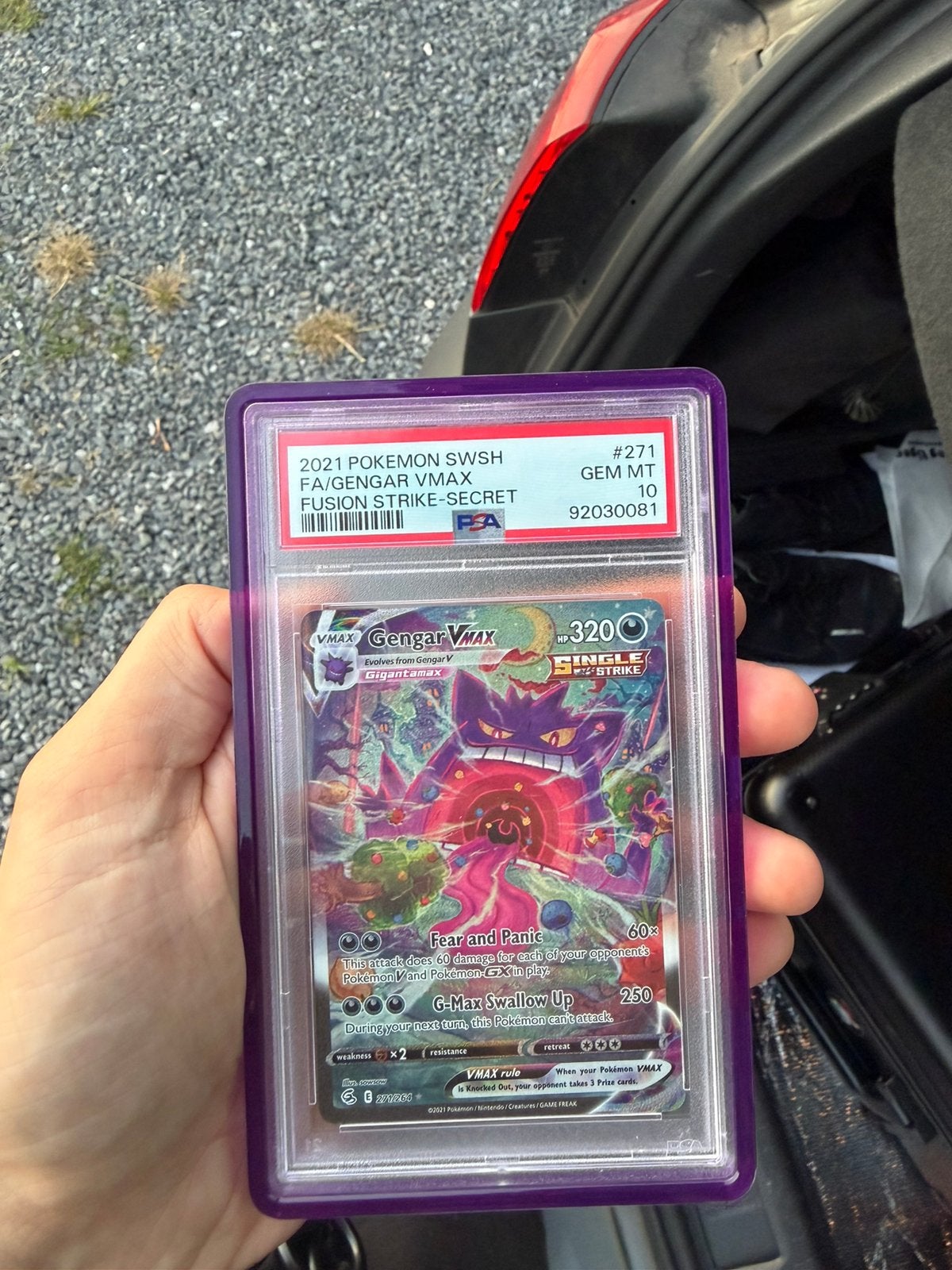 Gengar vmax psa 10, Hobby en Vrije tijd, Verzamelkaartspellen | Pokémon, Ophalen of Verzenden, Zo goed als nieuw