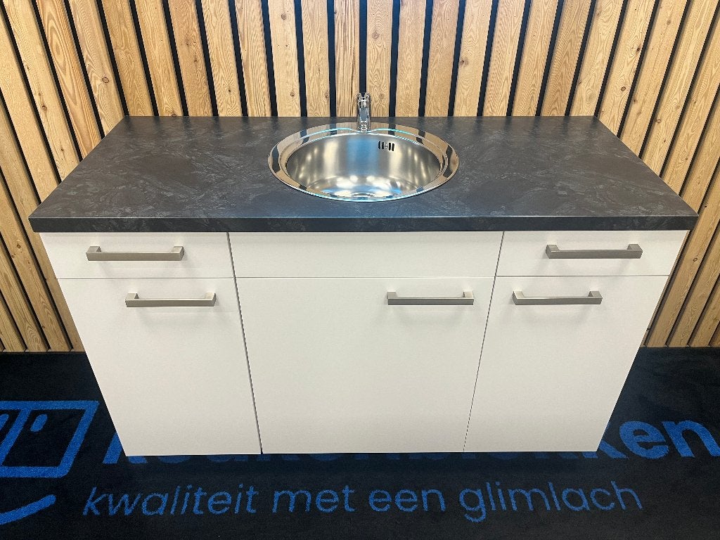 Nieuw keukenblok wit 1.40m op voorraad !!, Ophalen, 100 tot 150 cm, Wit, Nieuw