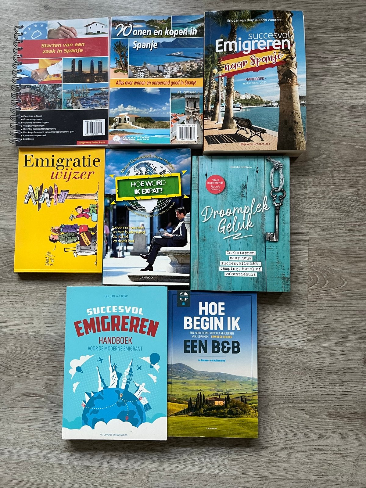 Emigratie boeken: Algemeen en specifiek Spanje (6 stuks), Overige merken, Europa, Ophalen of Verzenden, Zo goed als nieuw