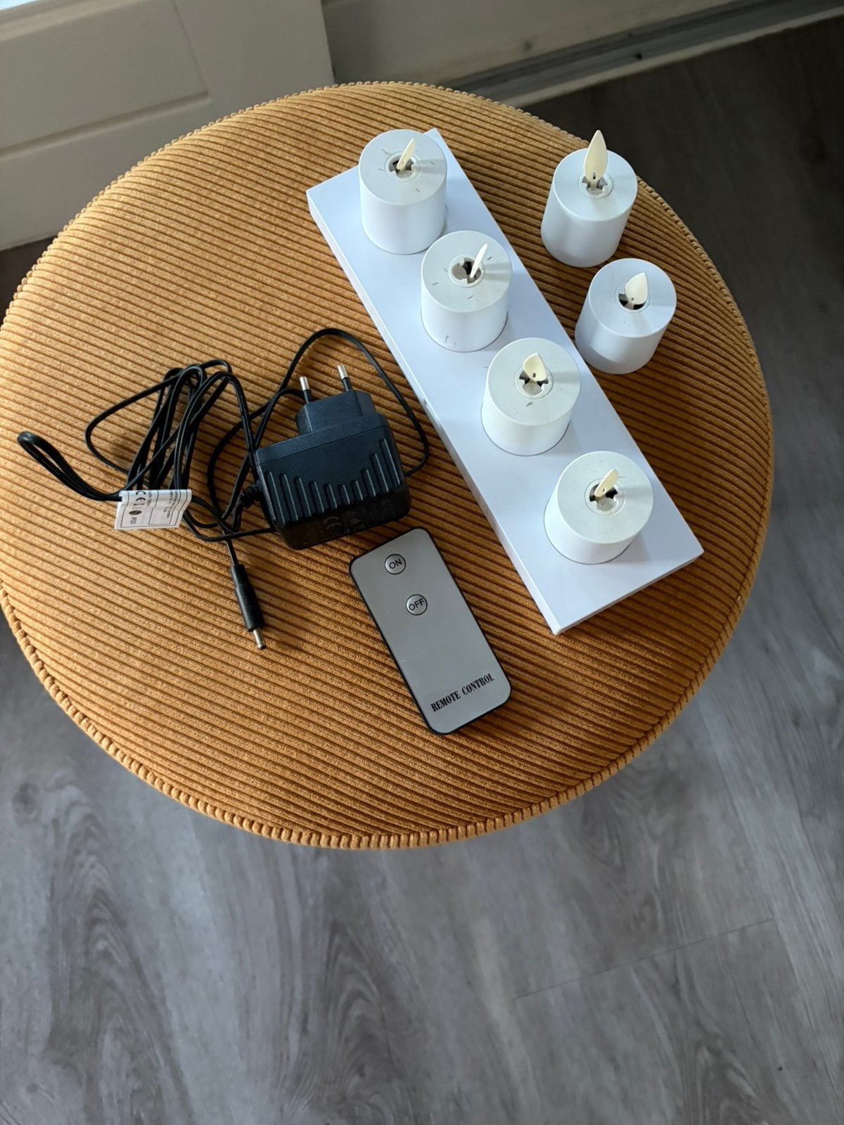 Oplaadbare waxinelichtjes met afstandsbediening Sint/ Kerst, Ophalen, Zo goed als nieuw