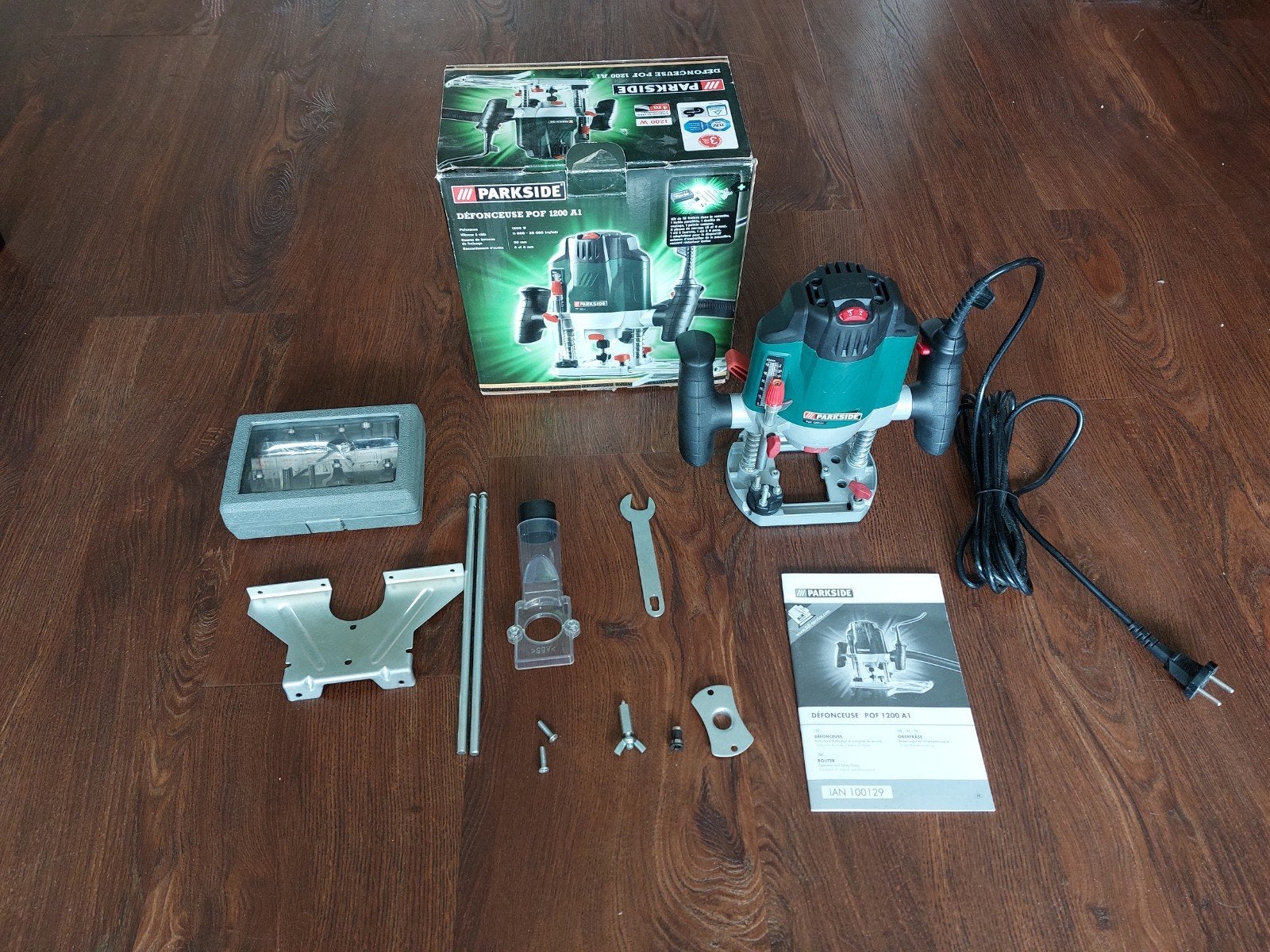 Bovenfrees parkside POF 1200 A1, Doe-het-zelf en Verbouw, Gereedschap | Freesmachines, Gebruikt, Ophalen of Verzenden, Parkside