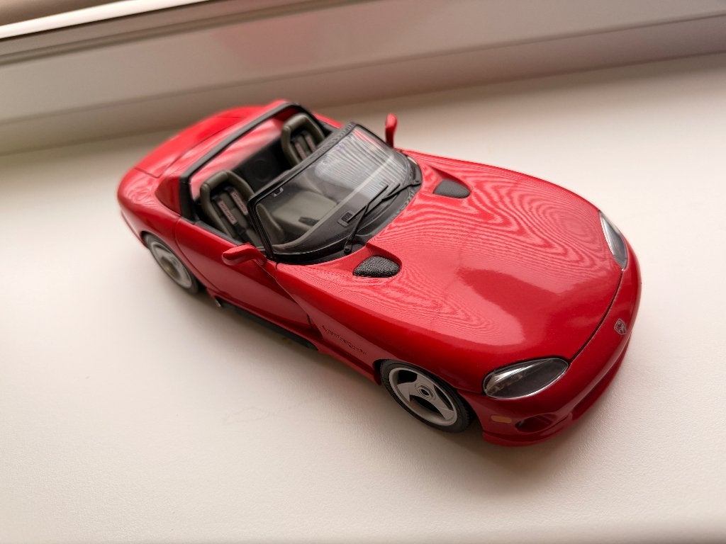 Bburago Dodge viper RT/10 Rood schaal 01:18, Ophalen, Zo goed als nieuw, Auto, Bburago