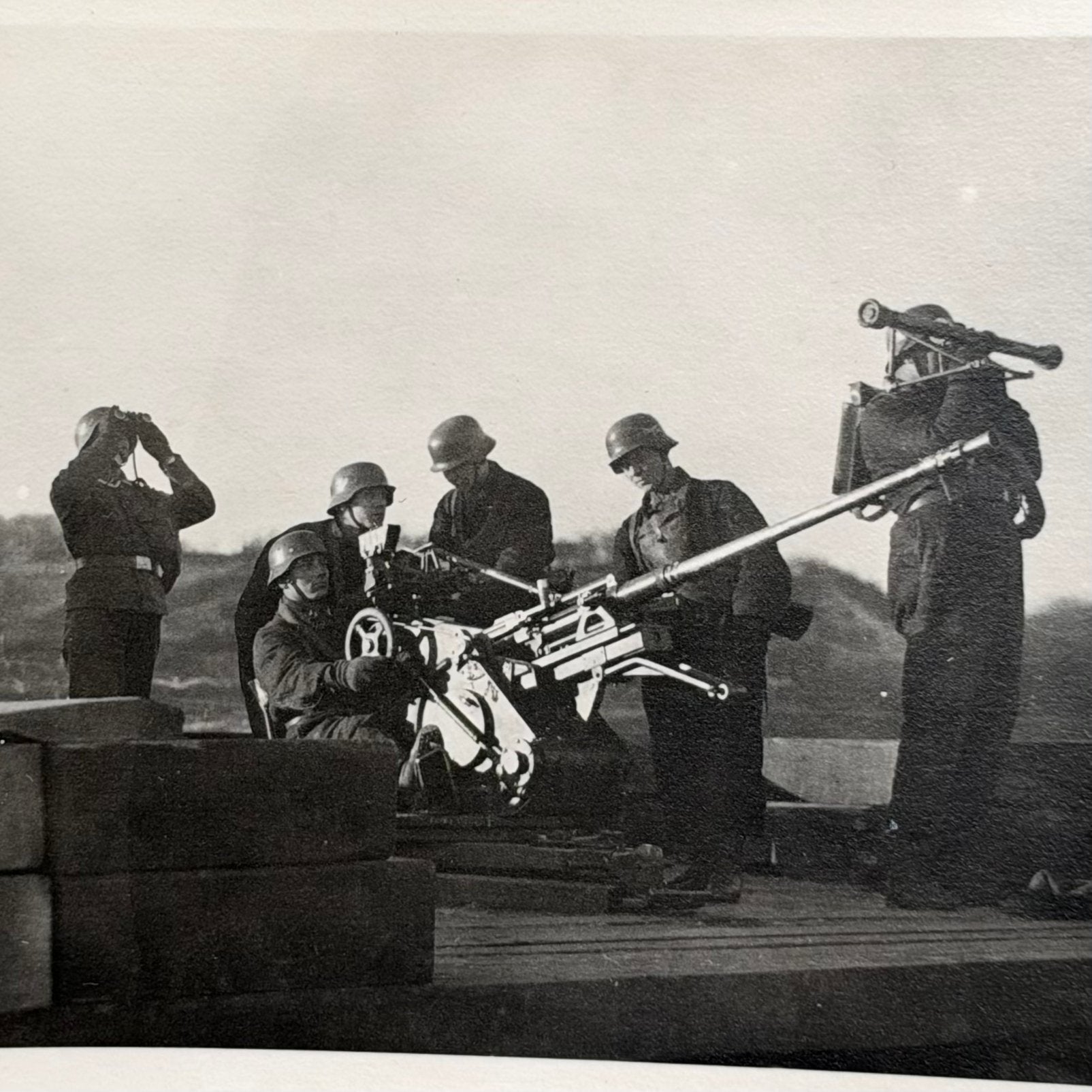2x luftwaffe flak 2cm foto’s wo2, Verzamelen, Ophalen of Verzenden, Luchtmacht, Duitsland