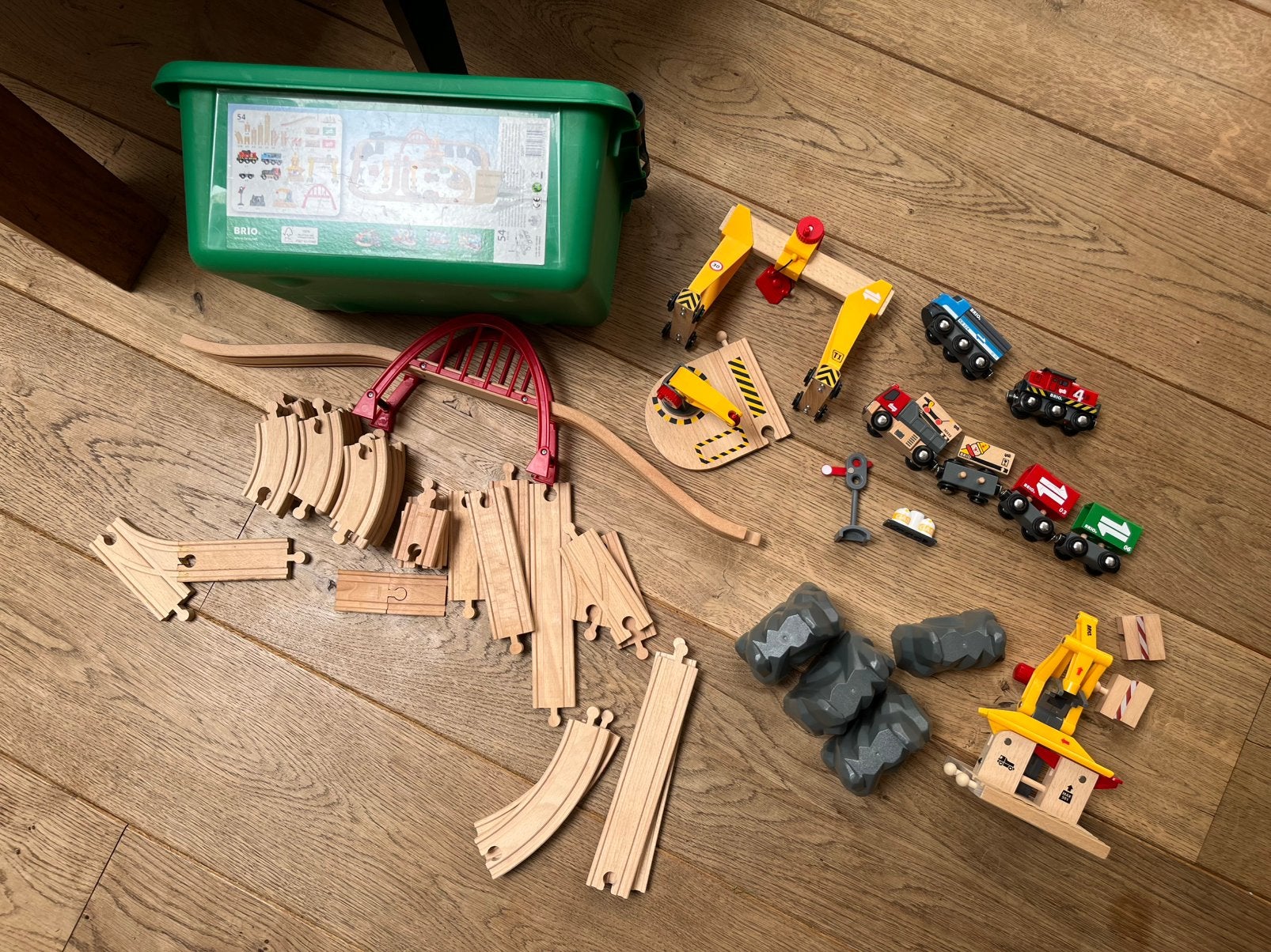 33097 BRIO Treinset vrachtverkeer + Vorkheftruck, Kinderen en Baby's, Ophalen of Verzenden, Zo goed als nieuw