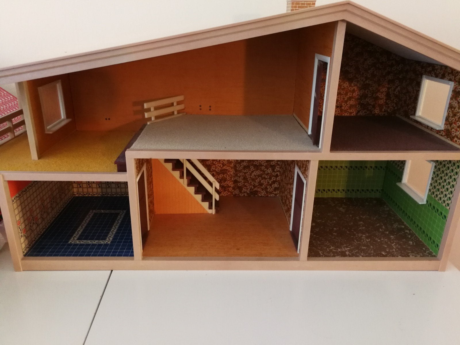 Prachtig vintage Hanse Lundby poppenhuis, Ophalen, Poppenhuis