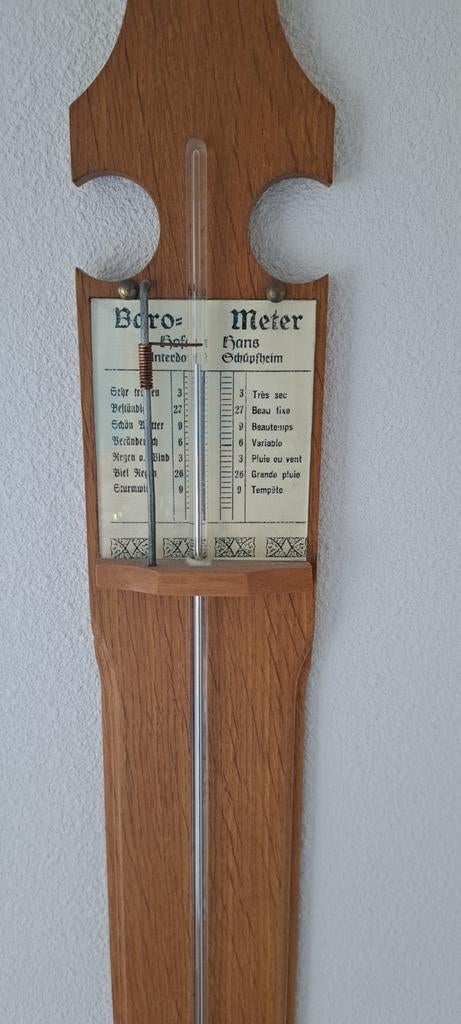 Barometer, weet niet of hij goed werkt, Ophalen