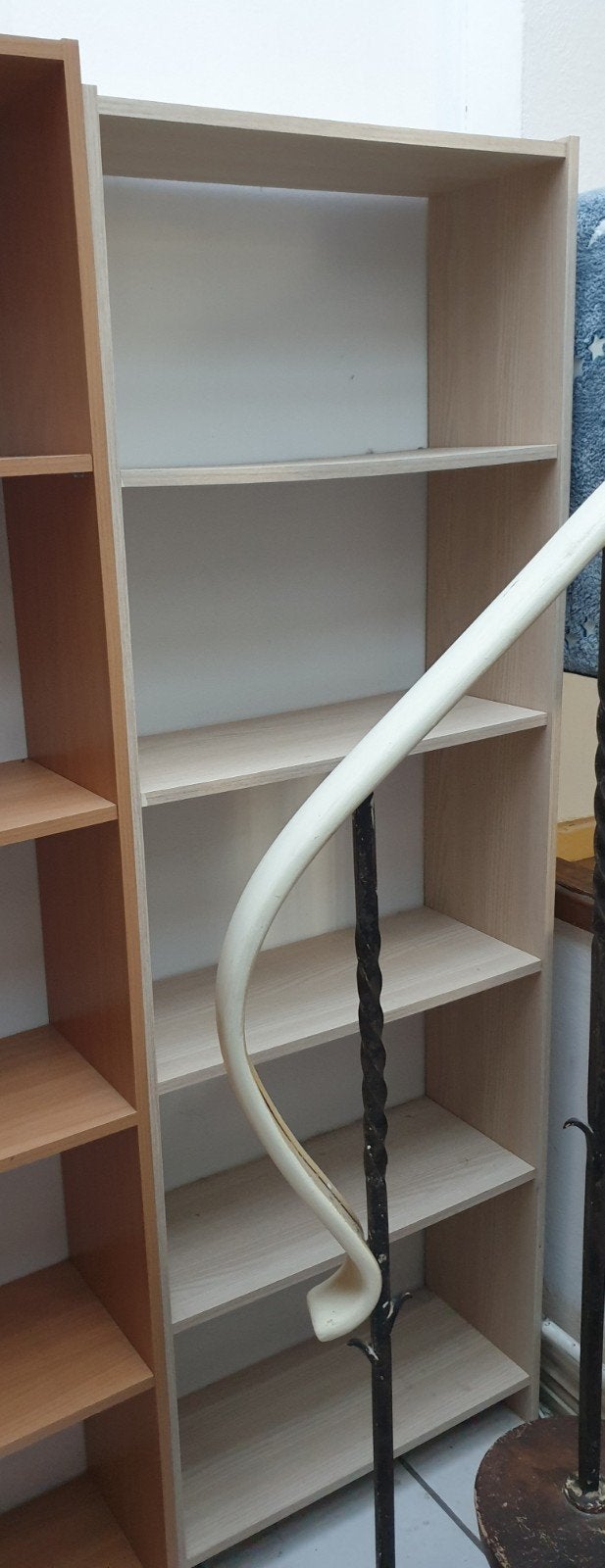 Beige boekenkast met 5 planken, Billy Stijl, Huis en Inrichting, Ophalen, Met plank(en), Gebruikt, 50 tot 100 cm