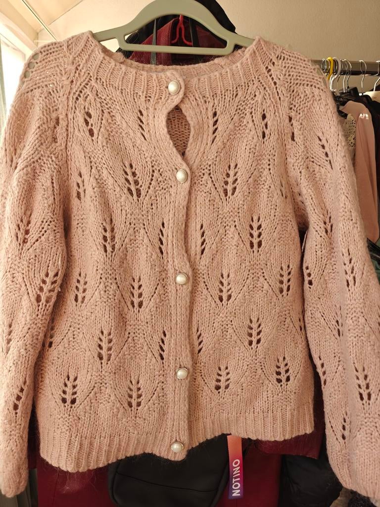 Vintage Wollen Jas voor Dames, Kleding | Dames, Maat 38/40 (M), Ophalen of Verzenden, Roze, Onbekend