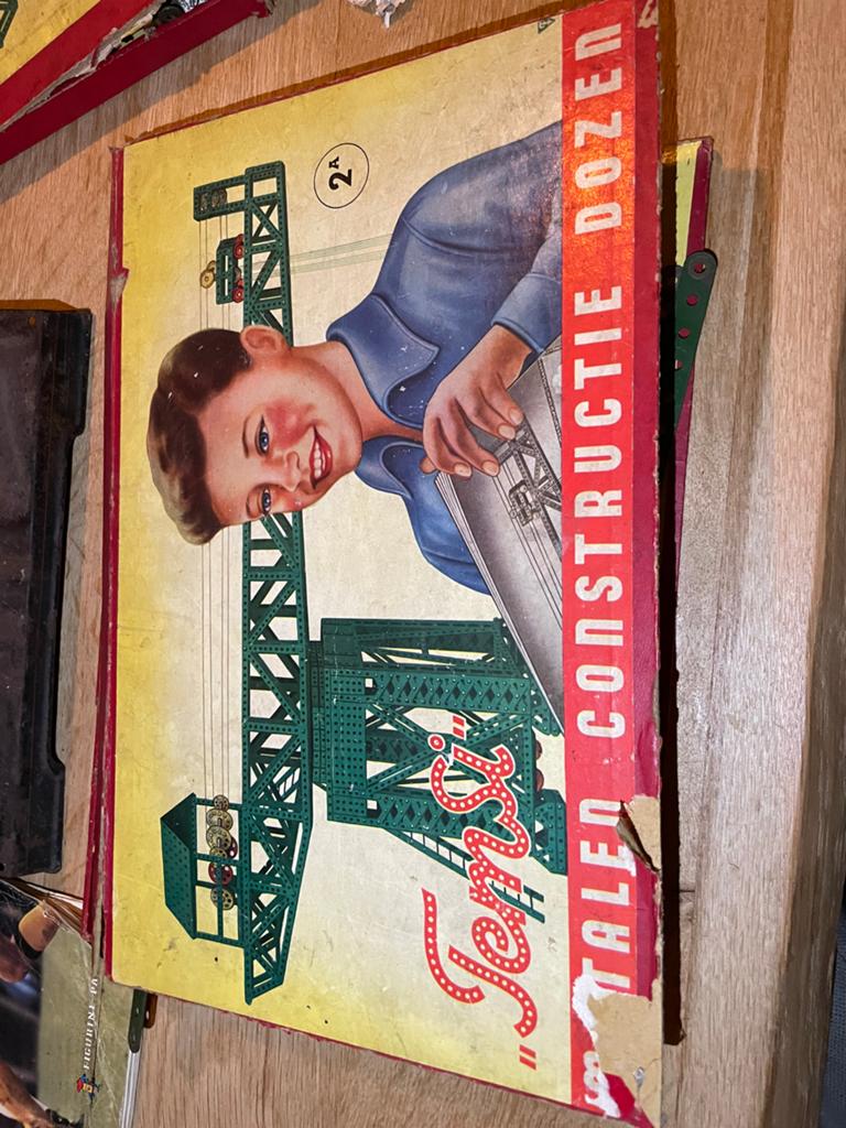 Vintage Temsi Metalen Constructie Dozen - Jaren '50 Speelgoe, Ophalen, Gebruikt, Overige merken