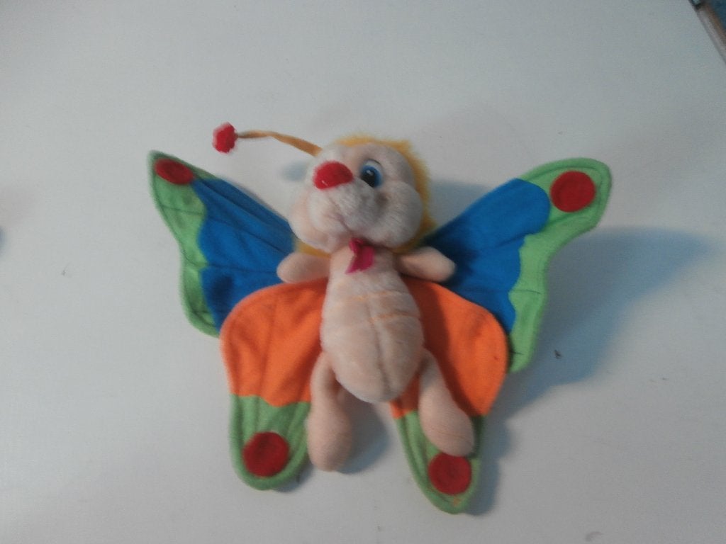 Knuffel vlinder of pop decoratie kinderkamer leuke kleuren, Ophalen of Verzenden, Gebruikt, Overige typen